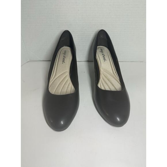 Easy Street Black Pumps Size 10M Low Heel Comfort Dress Shoes Classic Work - Picture 4 of 12